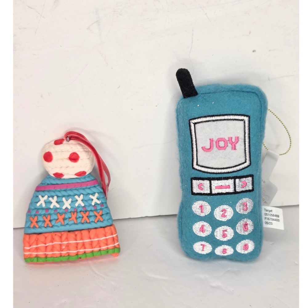 St Nicholas Square Stocking Beanie Target Wondershop Plush Cell Phone Ornament